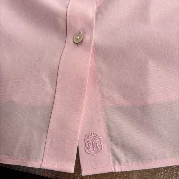 Talbots Button Up Top Womens 24 W Non Iron Shirt Pink Office Casual Plus New NWT - Picture 4 of 7